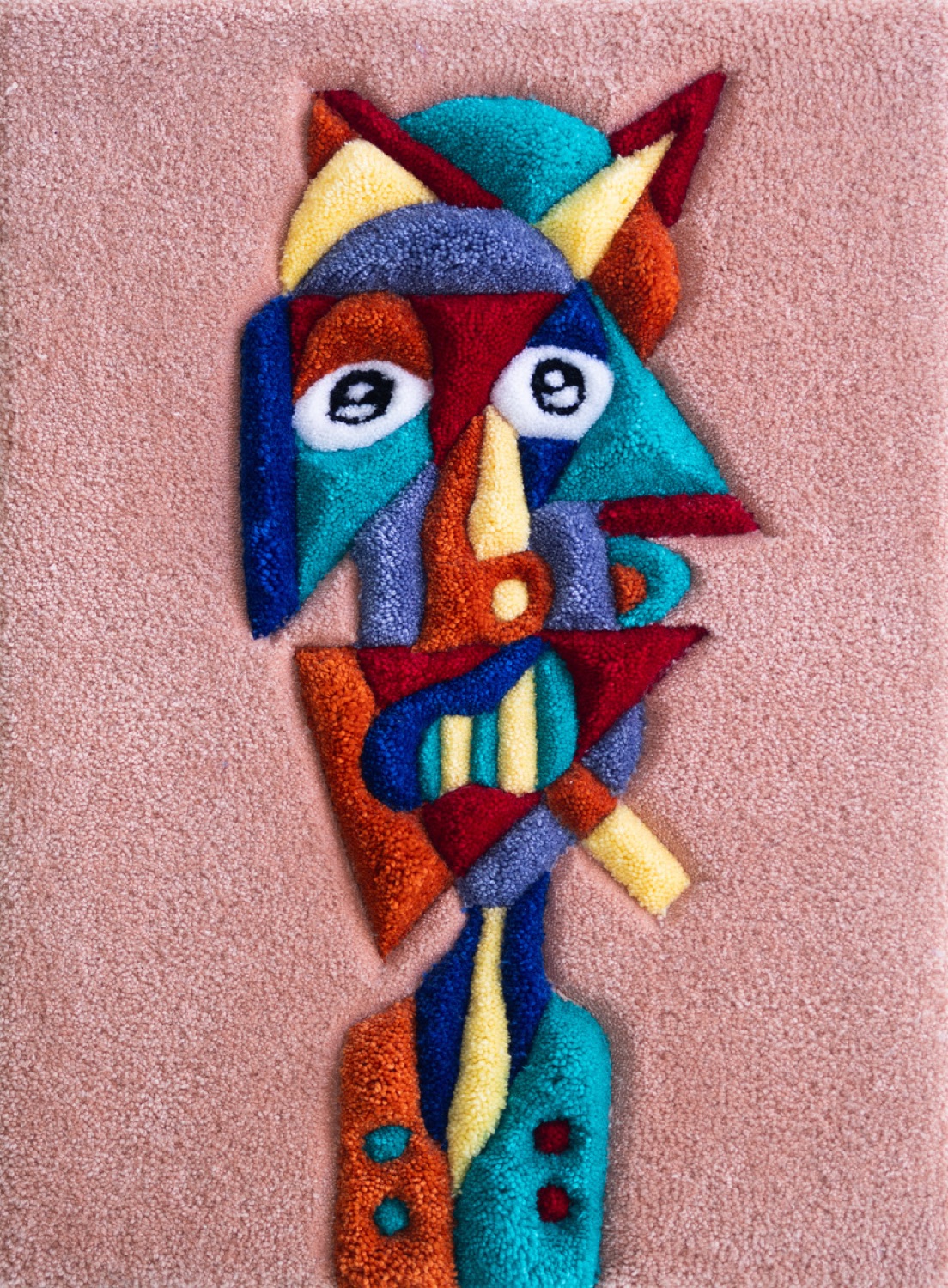 Smoky, œuvre murale en laine tuftée · JDO